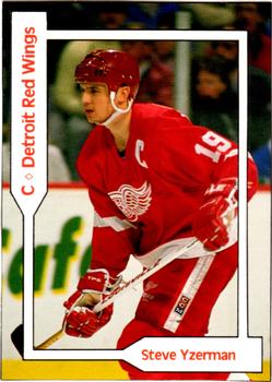 1991 SCD Sports Card Pocket Price Guide FB/BK/HK Collector #34 Steve Yzerman Front