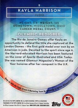 2016 Topps U.S. Olympic & Paralympic Team Hopefuls - Gold #9 Kayla Harrison Back