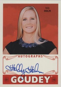 2016 Upper Deck Goodwin Champions - Goudey Autographs #GA-HH Holly Holm Front