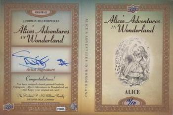 2016 Upper Deck Goodwin Champions - Alice in Wonderland Booklet #GMAAW-C1 Alice Back