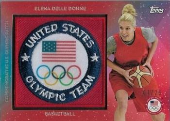 2016 Topps U.S. Olympic & Paralympic Team Hopefuls - Team Patches Red #USAP-ED Elena Delle Donne Front