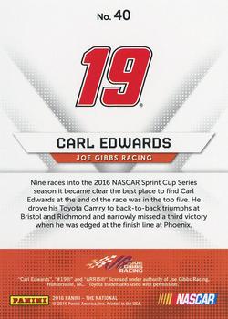 2016 Panini The National #40 Carl Edwards Back