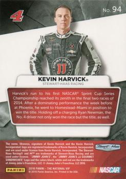 2016 Panini The National VIP - Pulsar #94 Kevin Harvick Back