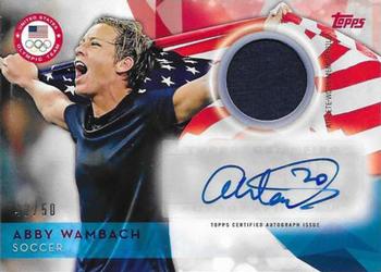 2016 Topps U.S. Olympic & Paralympic Team Hopefuls - Autographed Relics #USAR-AW Abby Wambach Front