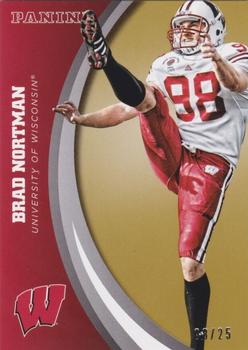 2015 Panini Wisconsin Badgers - Gold #14 Brad Nortman Front