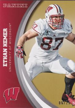 2015 Panini Wisconsin Badgers - Gold #40 Ethan Hemer Front