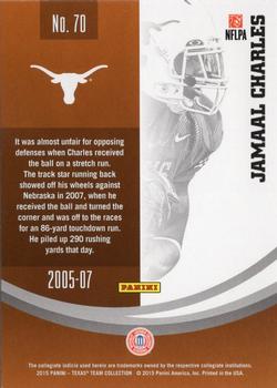 2015 Panini Texas Longhorns #70 Jamaal Charles Back