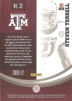 2015 Panini Texas A&M Aggies #32 Steven Terrell Back