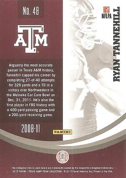 2015 Panini Texas A&M Aggies #48 Ryan Tannehill Back