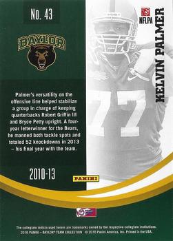 2016 Panini Baylor Bears #43 Kelvin Palmer Back