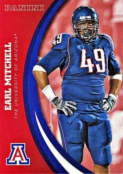 2016 Panini Arizona Wildcats #13 Earl Mitchell Front