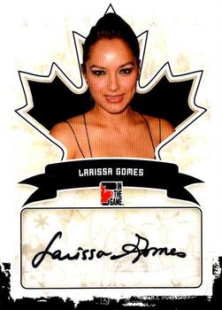 2011 In The Game Canadiana - Autographs Black #A-LG1 Larissa Gomes Front