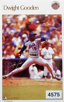 1986 Sports Illustrated Poster Stickers Test Issue #4575 Dwight Gooden Front