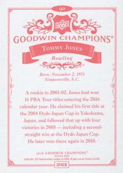 2016 Upper Deck Goodwin Champions - Royal Red #90 Tommy Jones Back