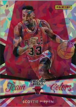 2013 Panini National Sports Collectors Convention - Team Colors Cracked Ice #1 Scottie Pippen Front