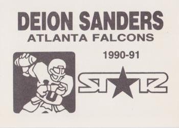 1990-91 St☆r (unlicensed) #NNO Deion Sanders Back