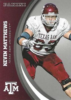 2015 Panini Texas A&M Aggies - Silver #17 Kevin Matthews Front