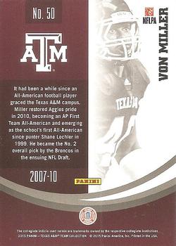 2015 Panini Texas A&M Aggies - Silver #50 Von Miller Back