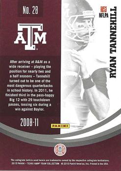 2015 Panini Texas A&M Aggies - Gold #28 Ryan Tannehill Back