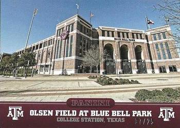 2015 Panini Texas A&M Aggies - Gold #8 Olsen Field at Bluebell Park Front