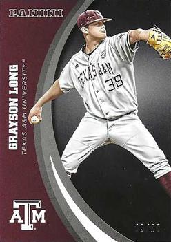 2015 Panini Texas A&M Aggies - Black #30 Grayson Long Front