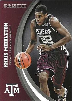 2015 Panini Texas A&M Aggies - Black #34 Khris Middleton Front