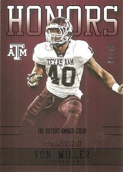 2015 Panini Texas A&M Aggies - Honors Black #VM-A&M Von Miller Front