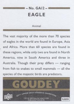 2017 Upper Deck Goodwin Champions - Goudey Animals #GA12 Eagle Back