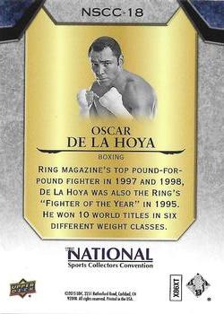 2015 Upper Deck The National Prominent Cuts #NSCC-18 Oscar De La Hoya Back