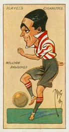 1927 Player's Football Caricatures By Mac #28 William Rawlings Front