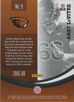 2017 Panini Oregon State Beavers #9 Andy LeVitre Back