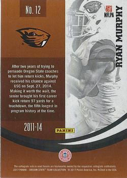 2017 Panini Oregon State Beavers #12 Ryan Murphy Back