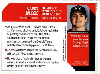 2018 Sports Illustrated for Kids #752 Casey Mize Back