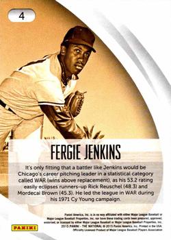 2015 Panini The National - Chicago Baseball Heroes #4 Fergie Jenkins Back