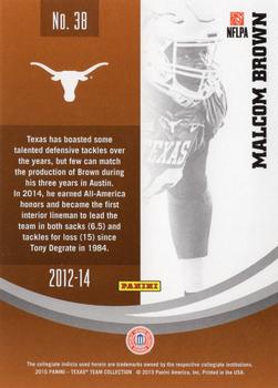 2015 Panini Texas Longhorns - Silver #38 Malcom Brown Back