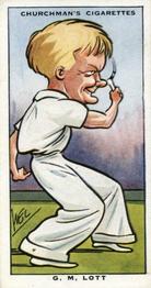 1931 Churchman's Sporting Celebrities #45 George Lott Front