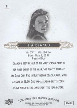 2018 Upper Deck Goodwin Champions #41 Tia Blanco Back