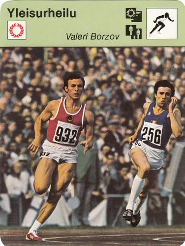 1977 Sportscaster Series 7 Finnish #07-154 Valeri Borzov Front