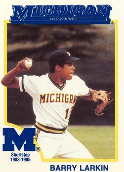 1991 College Classics Michigan Wolverines #NNO Barry Larkin Front