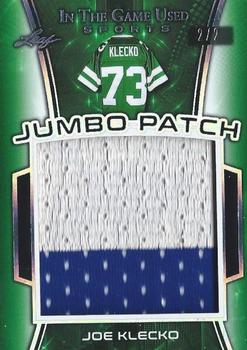 2018 Leaf In The Game Used Sports - Jumbo Patch Relics Silver Prismatic #JP-19 Joe Klecko Front