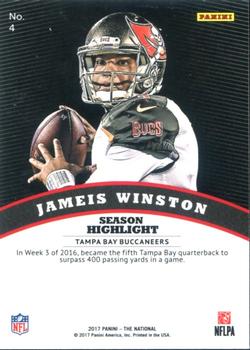 2017 Panini National Convention VIP #4 Jameis Winston Back