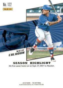 2018 Panini National Convention #122 Willie Calhoun Back