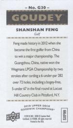 2018 Upper Deck Goodwin Champions - Goudey Minis #G30 Shanshan Feng Back