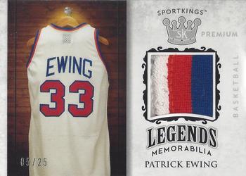 2018 Sportkings - Legends Premium Memorabilia Silver #LPM-3 Patrick Ewing Front