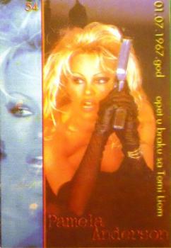 2000 Planetarne Zvezde World Stars (Serbia) #54 Pamela Anderson Back