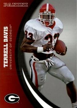 2015 Panini Georgia Bulldogs - Silver #16 Terrell Davis Front