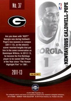 2015 Panini Georgia Bulldogs - Silver #37 Kentavious Caldwell-Pope Back