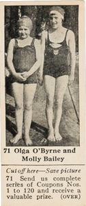 1924-25 Dominion Chocolate Athletic Stars (V31) #71 Molly Bailey / Olga O'Byrne Front