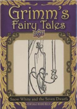 2019 Upper Deck Goodwin Champions - Grimm's Fairy Tales Illustration Relics Book Cuts #GF2 Snow White and the Seven Dwarfs Front