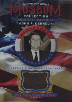 2019 Upper Deck Goodwin Champions - Museum Collection JFK Presidential Legacy Relics #JFK-1 Getting Elected as President Front